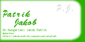 patrik jakob business card